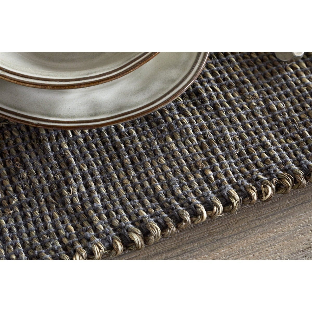 Gatita Rectangular Seagrass Placemats - Mocha - Set of 4