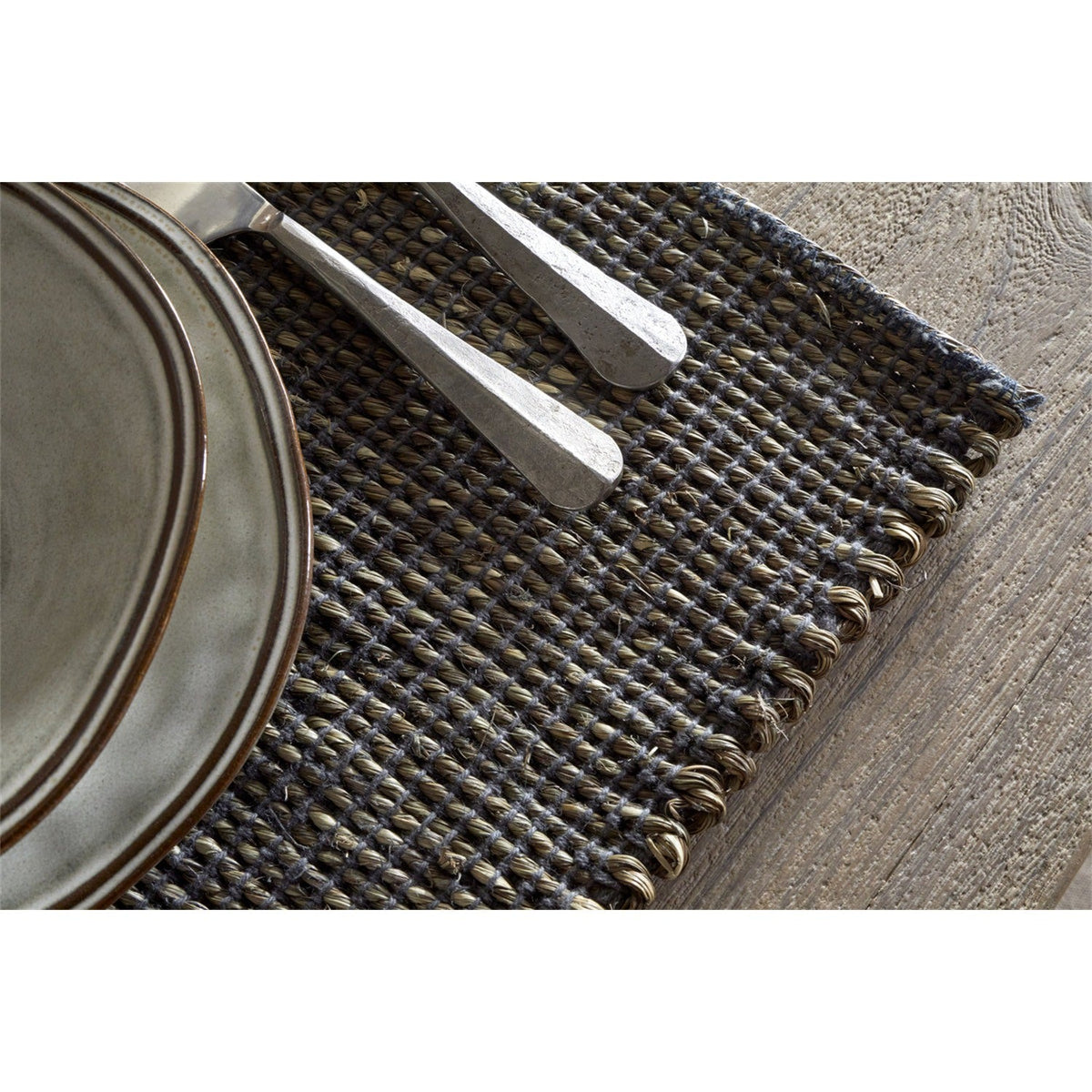 Gatita Rectangular Seagrass Placemats - Mocha - Set of 4