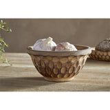 Pyaar Small Carved Mango Wood Serving Bowl - Natural