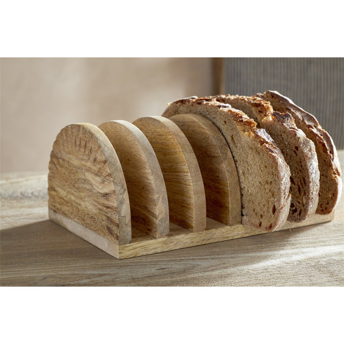 Soria Mango Wood Toast Rack - Natural