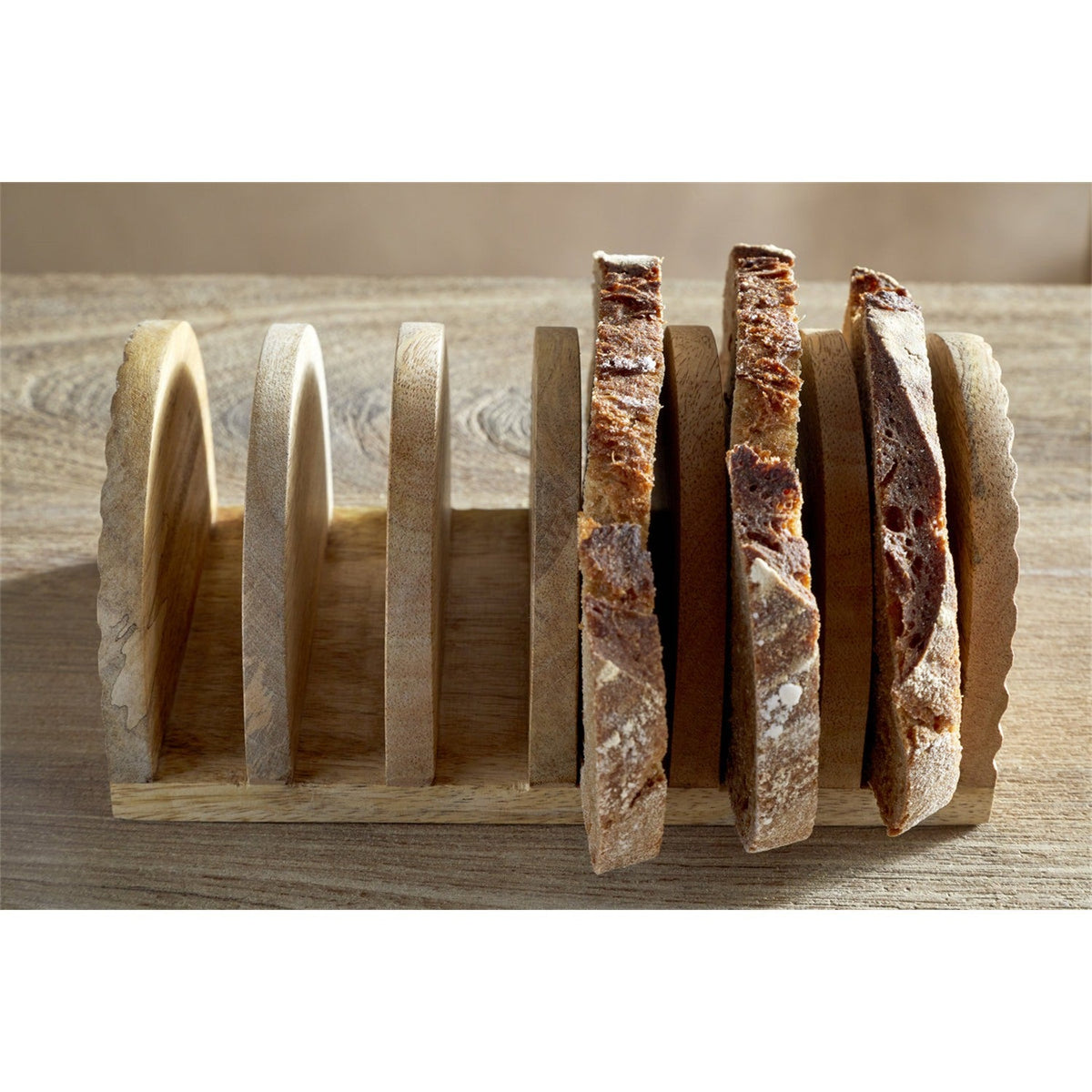 Soria Mango Wood Toast Rack - Natural