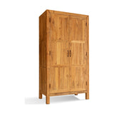 Iya Reclaimed Wood Wardrobe - Natural