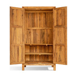 Iya Reclaimed Wood Wardrobe - Natural
