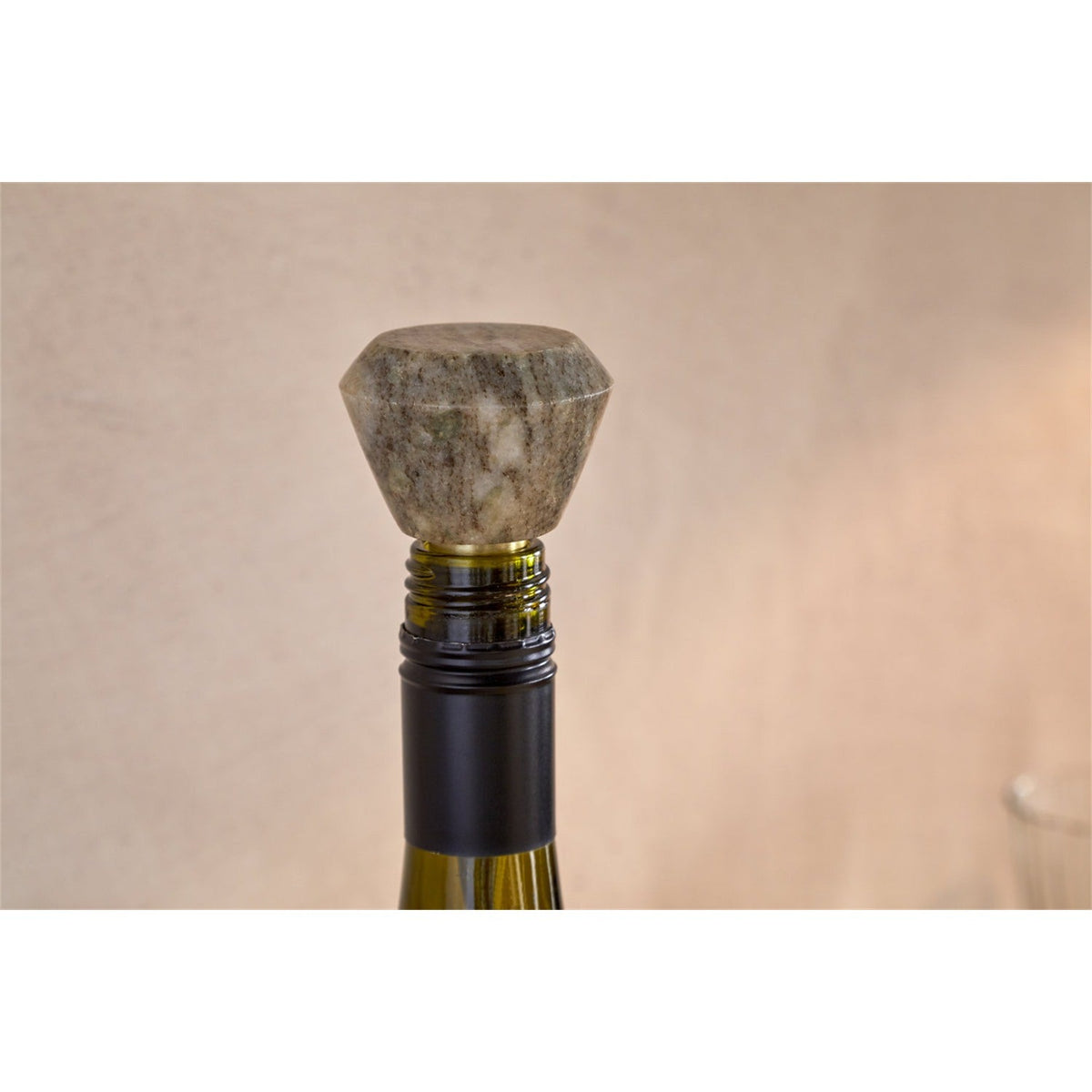 Sharaab Marble Bottle Stopper - Grey