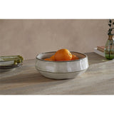 Pedra Earthenware Serving Bowl - Pewter