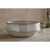 Pedra Earthenware Serving Bowl - Pewter