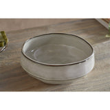 Pedra Earthenware Serving Bowl - Pewter