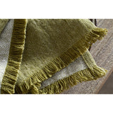 Shanta Linen & Cotton Napkins - Green - Set of 4