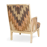 Chhavi Kilim Upholstered Armchair - Multi