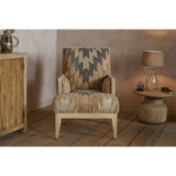 Chhavi Kilim Upholstered Armchair - Multi