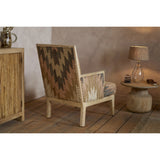 Chhavi Kilim Upholstered Armchair - Multi