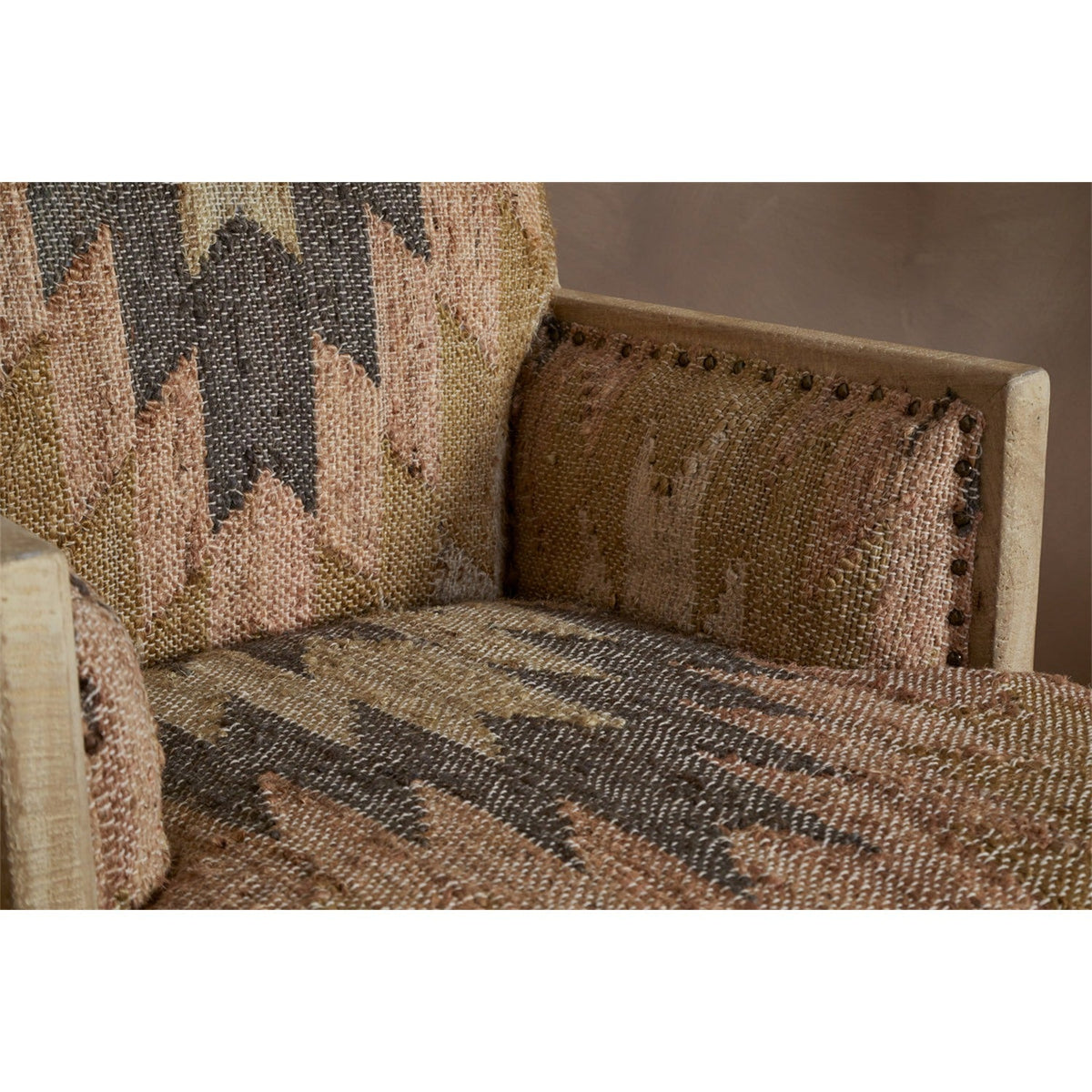 Chhavi Kilim Upholstered Armchair - Multi