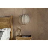 Dharini Small Linen Lampshade - Natural & Antique Brass