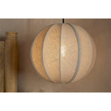 Dharini Small Linen Lampshade - Natural & Antique Brass