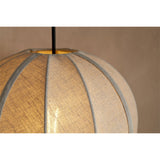 Dharini Small Linen Lampshade - Natural & Antique Brass