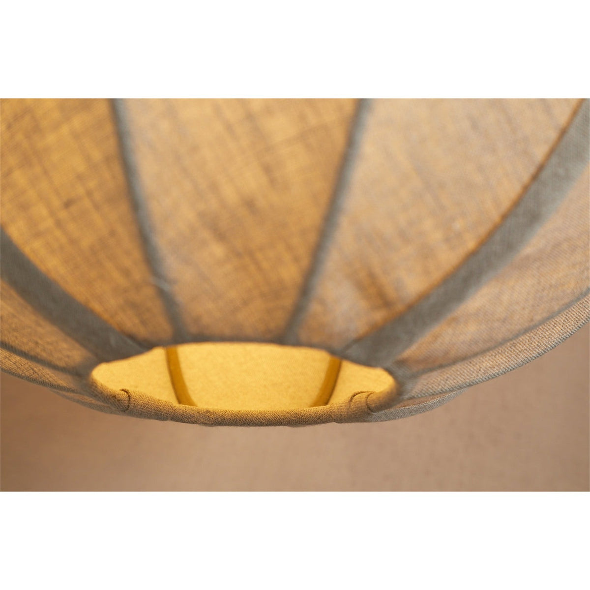 Dharini Small Linen Lampshade - Natural & Antique Brass