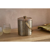 Amaya Marble Lidded Ice Bucket - Aged Antique
