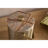 Amaya Marble Lidded Ice Bucket - Aged Antique