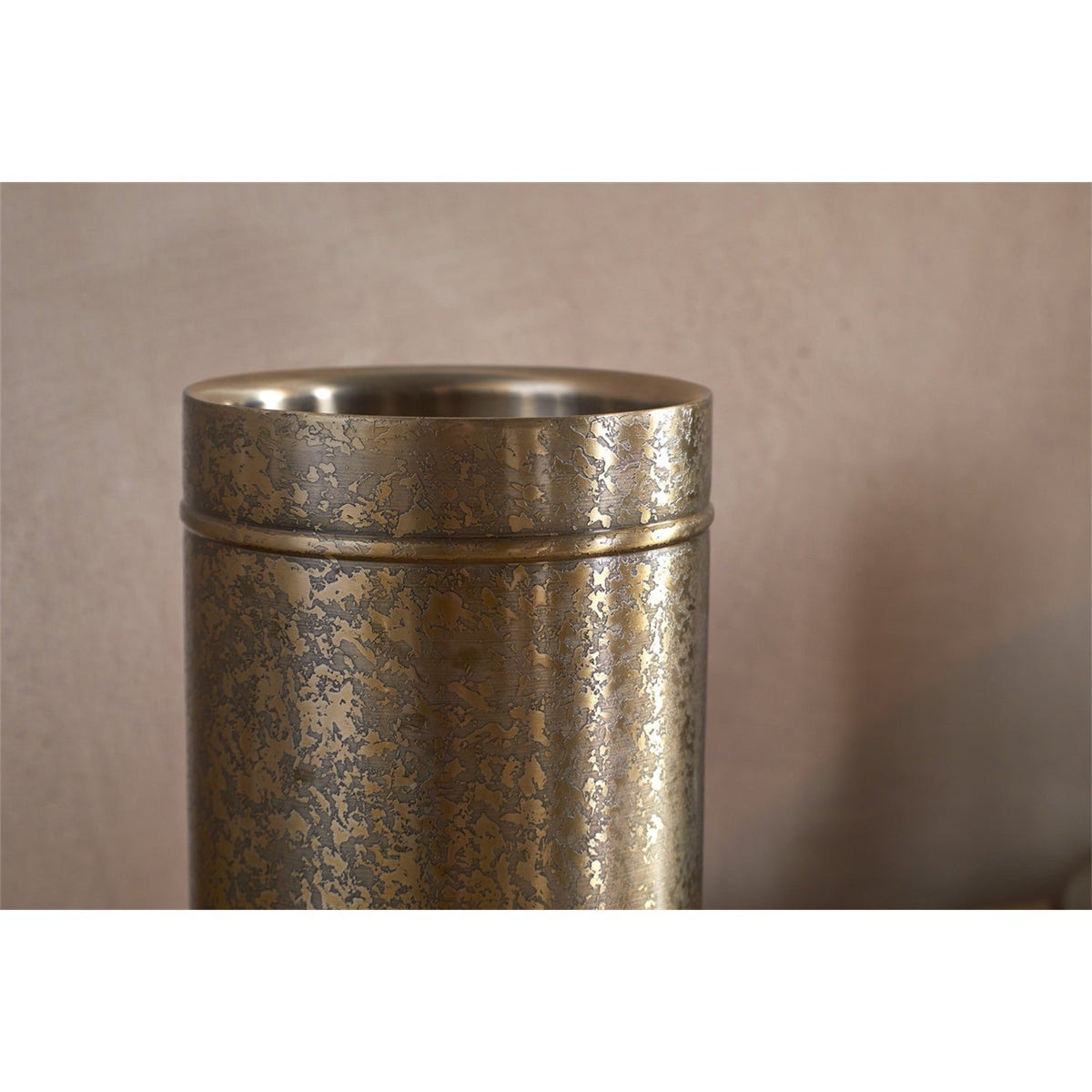Amaya Etched Wine Cooler - Aged Antique