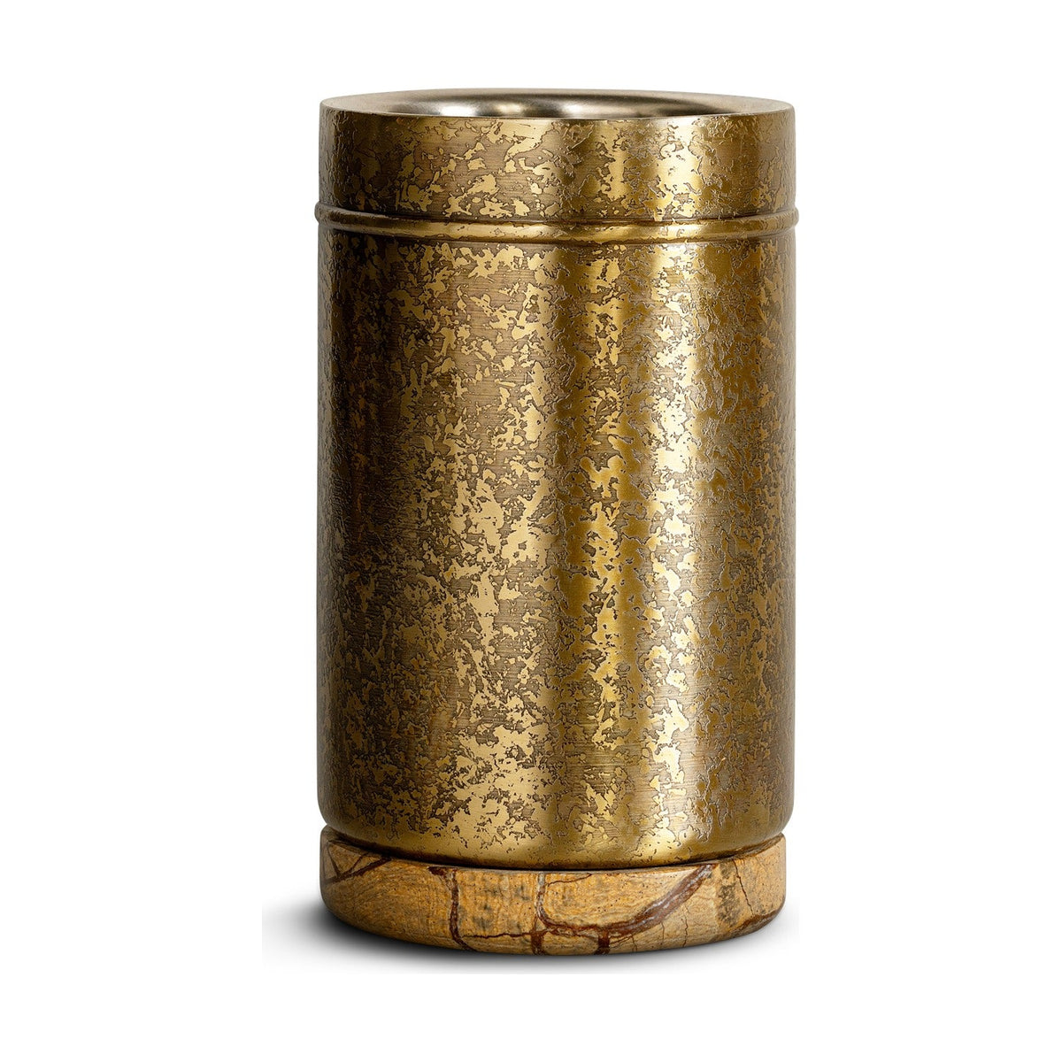 Amaya Etched Wine Cooler - Aged Antique