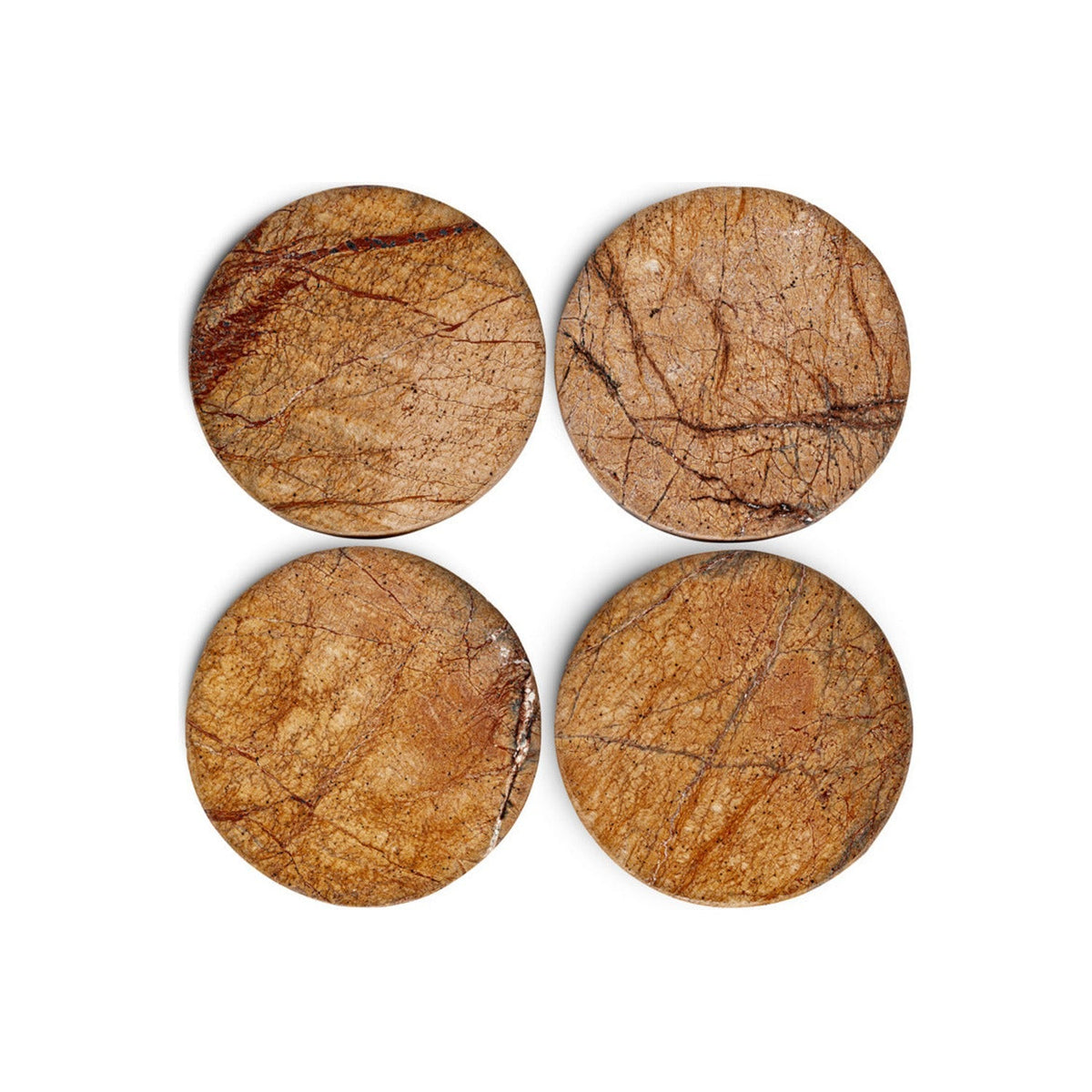 Amaya Marble Coasters - Aged Antique