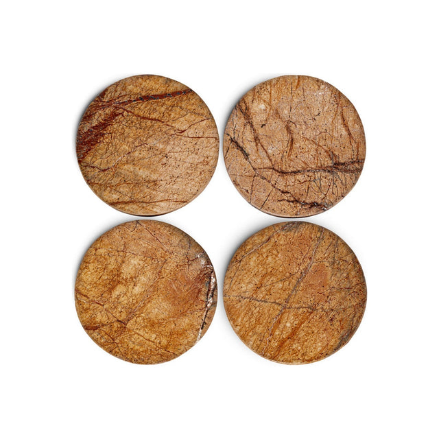Amaya Marble Coasters - Aged Antique