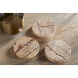 Amaya Marble Coasters - Aged Antique