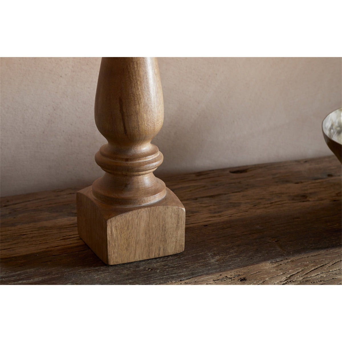 Hega Mango Wood Lamp Base - Natural