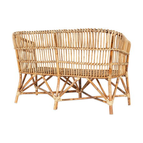 Grasarne Rattan Garden Sofa - Natural