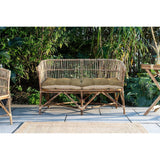 Nesari Rattan Garden Sofa - Natural