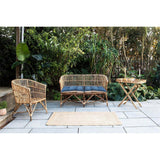 Nesari Rattan Garden Sofa - Natural