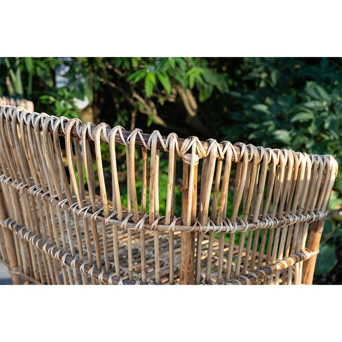Nesari Rattan Garden Sofa - Natural