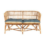 Nesari Rattan Garden Sofa - Natural