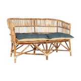 Nesari Rattan Garden Sofa - Natural