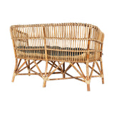 Nesari Rattan Garden Sofa - Natural