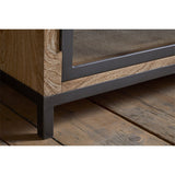 Nirvi Mango Wood & Iron Sideboard - Black