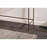 Nakuru Iron & Glass Console Table - Brass