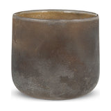 Nesda Large Glass Tealight Holder - Black Frosted