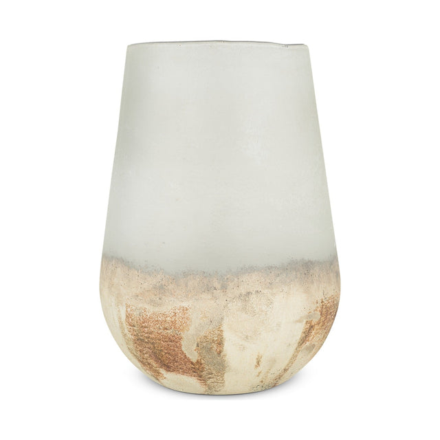 Ngolo Recycled Glass Vase - Aged Smoke