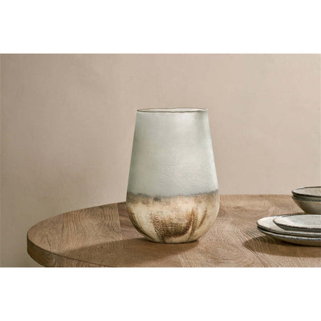 Ngolo Recycled Glass Vase - Aged Smoke