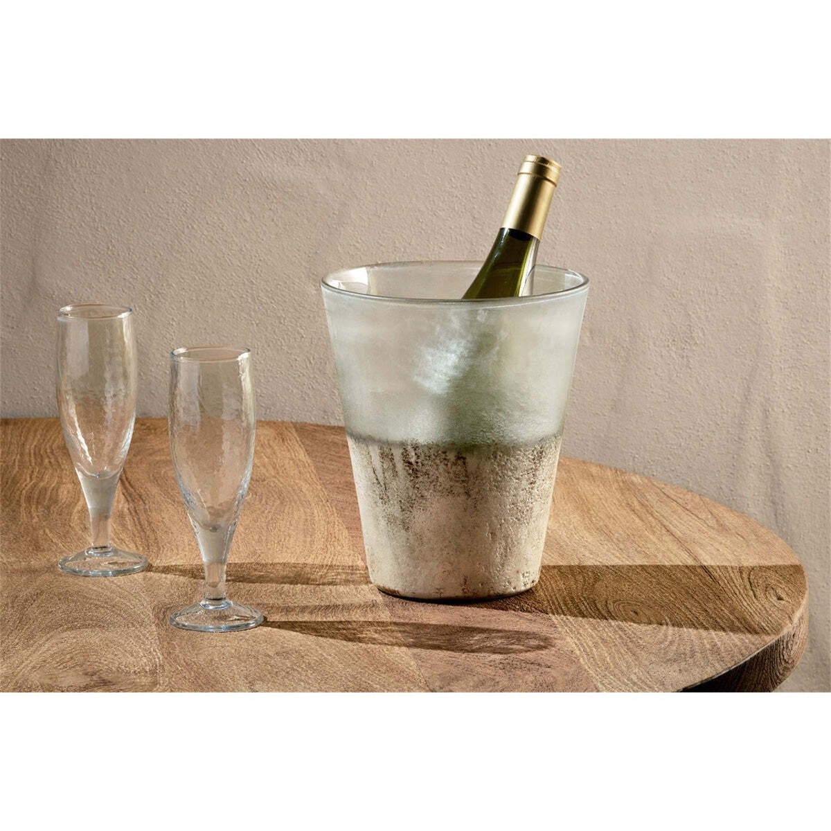 Ngolo Recycled Glass Wine Cooler - Aged Smoke