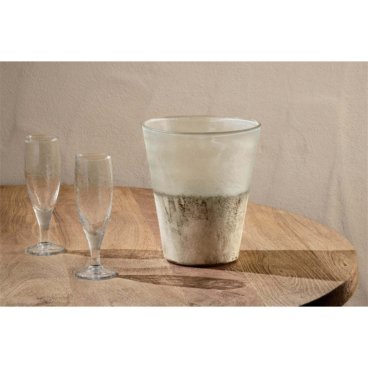 Ngolo Recycled Glass Wine Cooler - Aged Smoke
