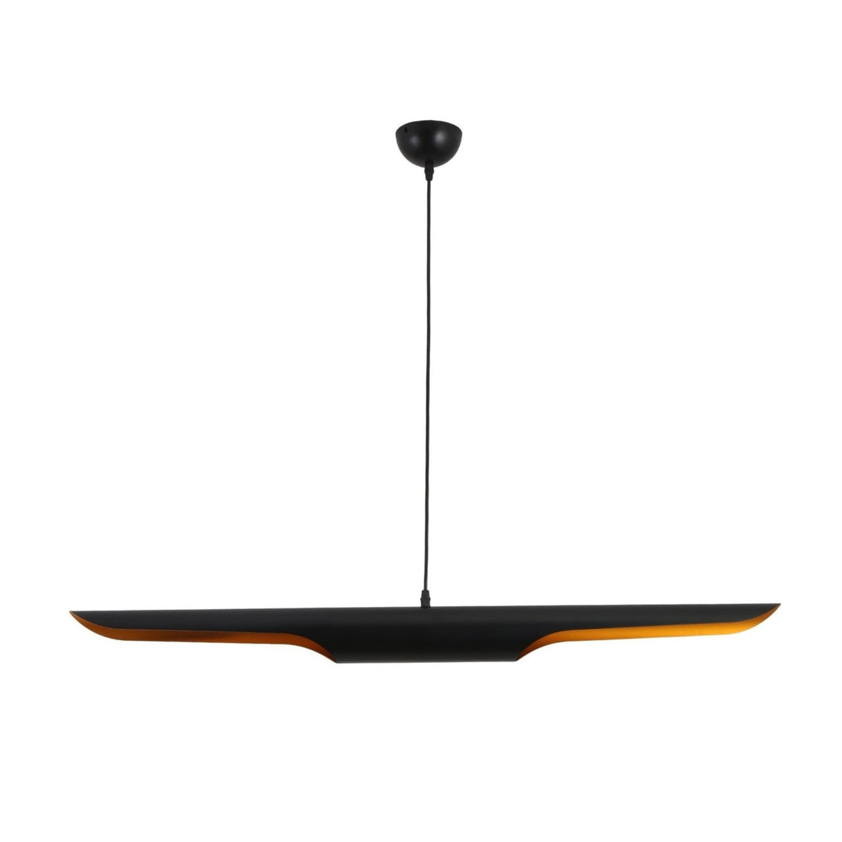 Stealth 2 Light Linear Pendant - Black & Brass