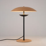 Ginger LED Table Lamp - Black & Wood Effect
