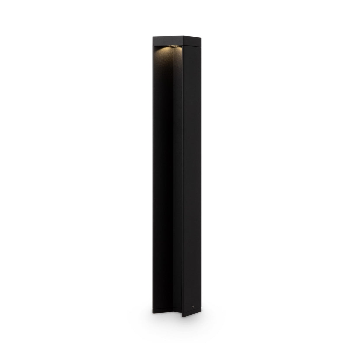 Essen LED Bollard Light in black, 65cm tall, providing stylish and durable lighting for garden and walkway applications