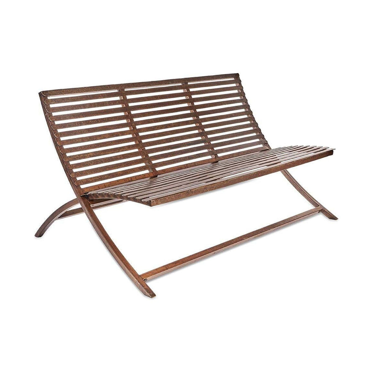 Odee Iron Slat Garden Bench