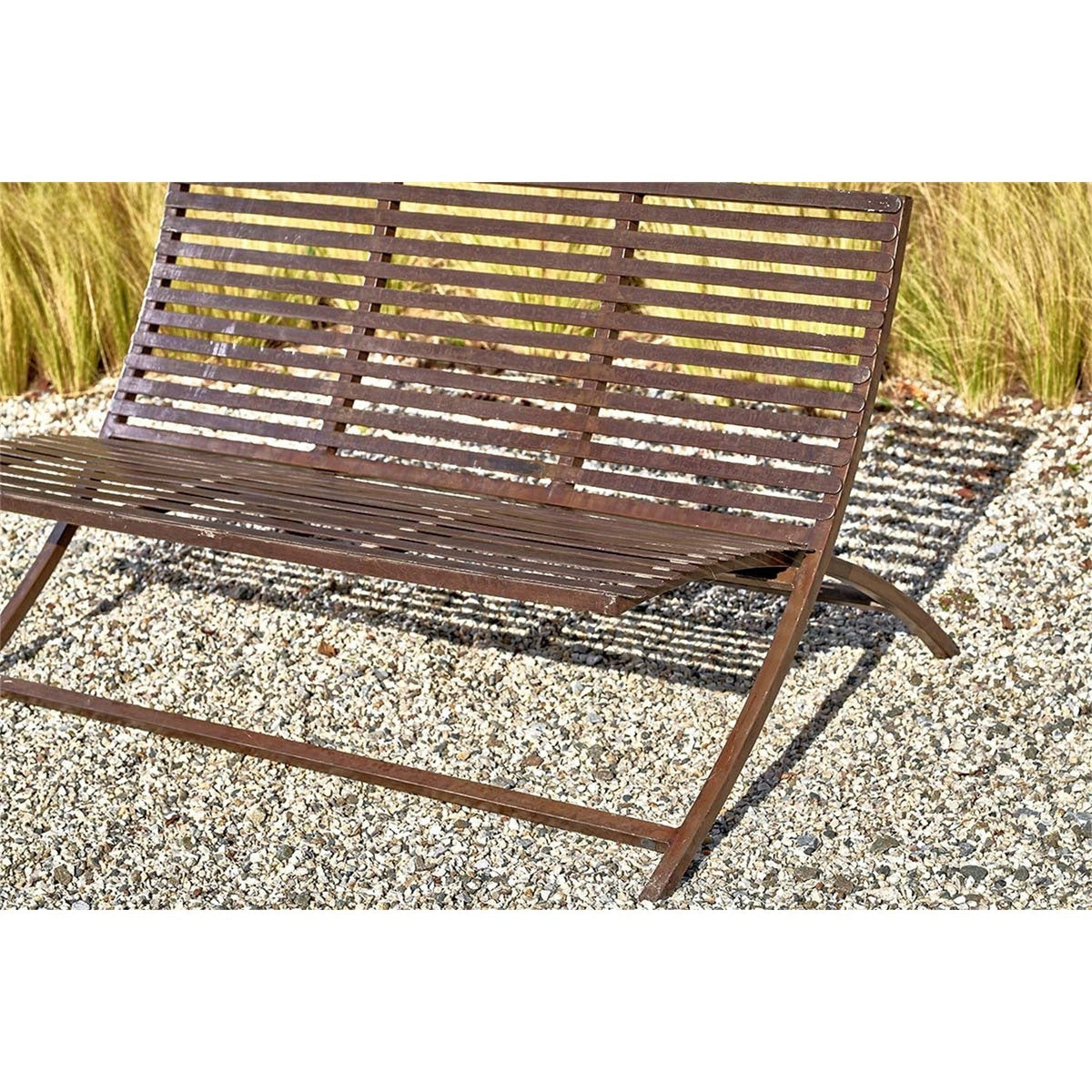 Odee Iron Slat Garden Bench