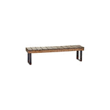 Oso Small Reclaimed Wood & Iron Garden Bench
