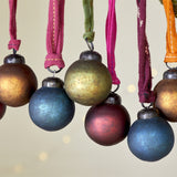 Oko Mini Glass Baubles - Mixed Matt - Set of 12