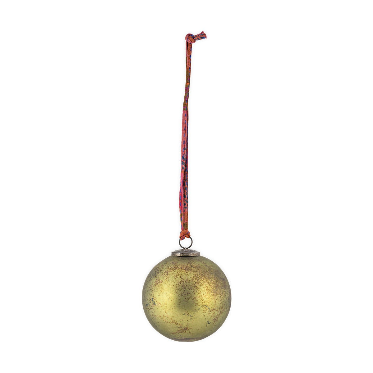 Oko Small Giant Glass Bauble - Matt Green
